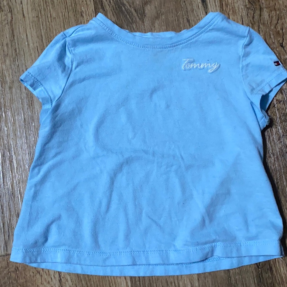 Blue little girl shirt